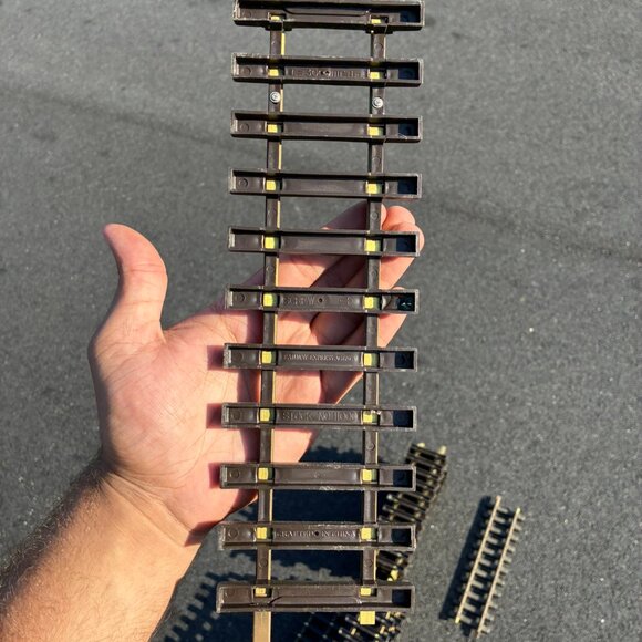 REA Railway Express Agency Train Tracks Curved (12) & Straight (12) 11000 11100 - Picture 10 of 12